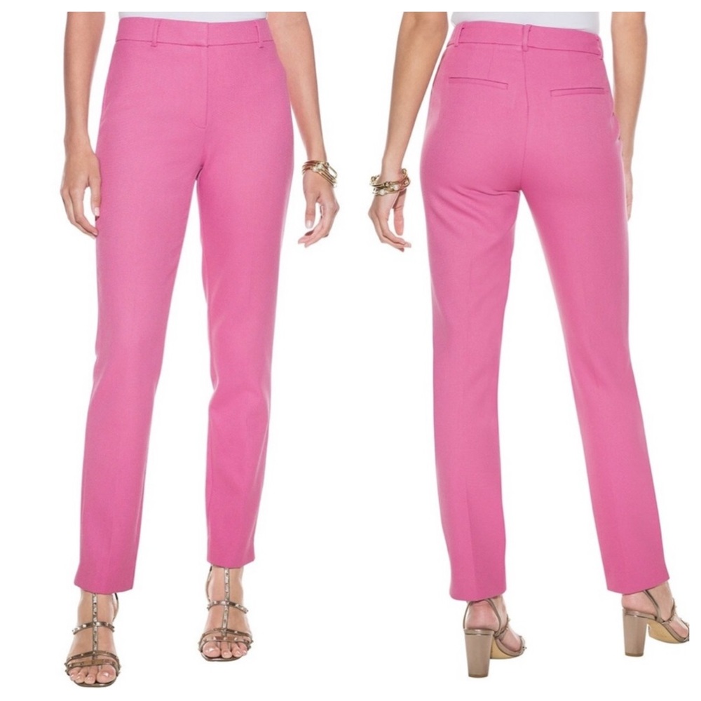 NWT White House Black Market Pink Slim Ankle Pants